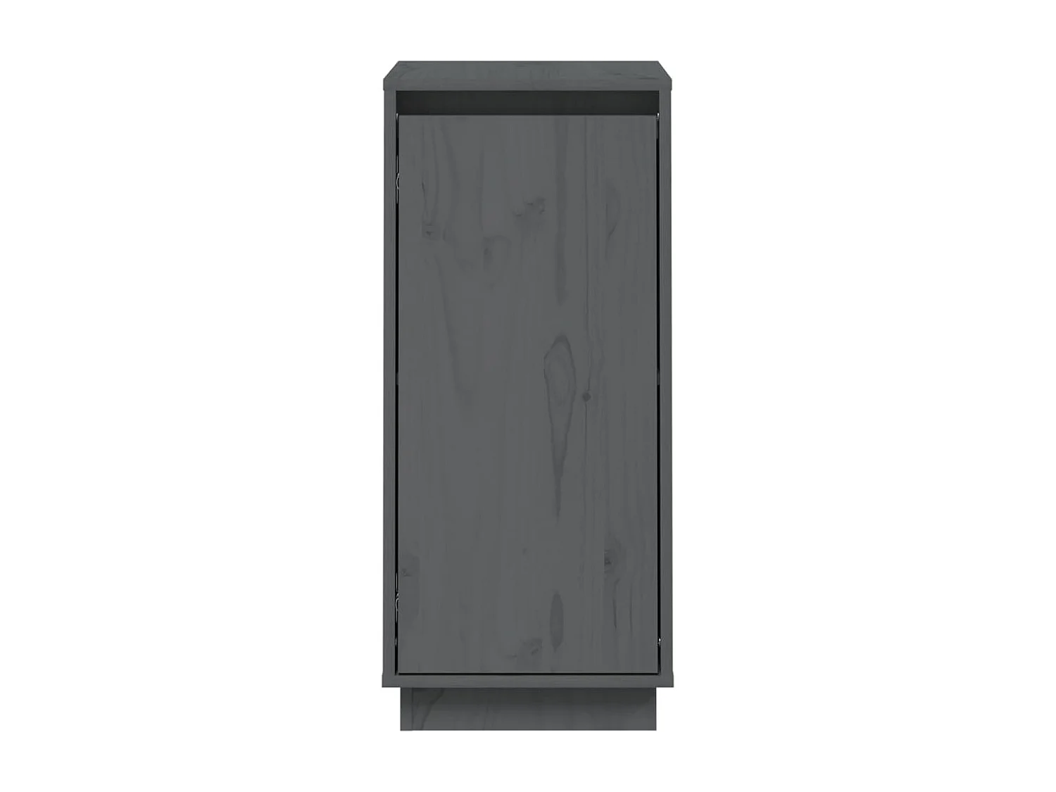 Buffets 2 pièces Gris 31,5x34x75 cm Bois massif de pin