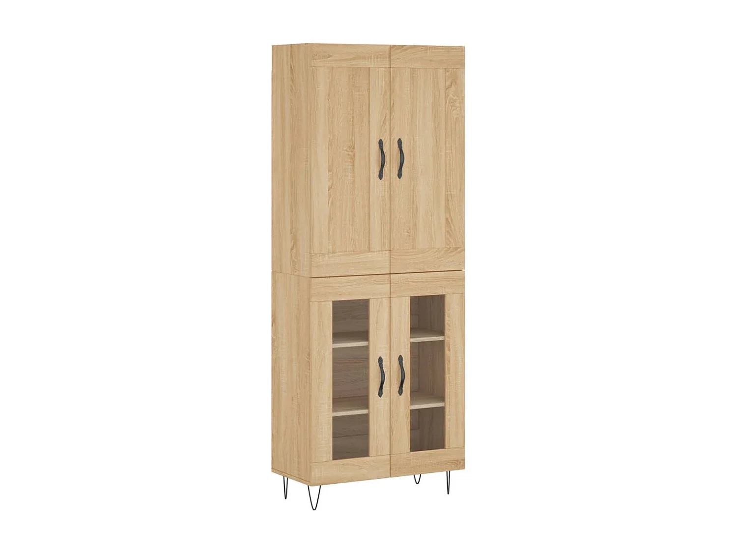 Buffet haut Chêne sonoma 69,5x34x180 cm Bois d'ingénierie