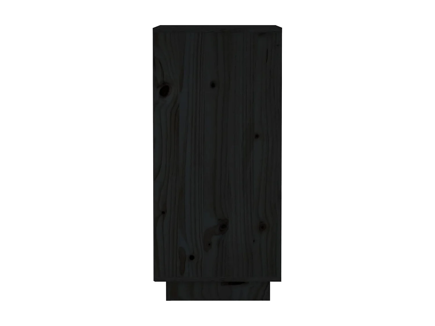 Buffets 2 pièces Noir 31,5x34x75 cm Bois massif de pin