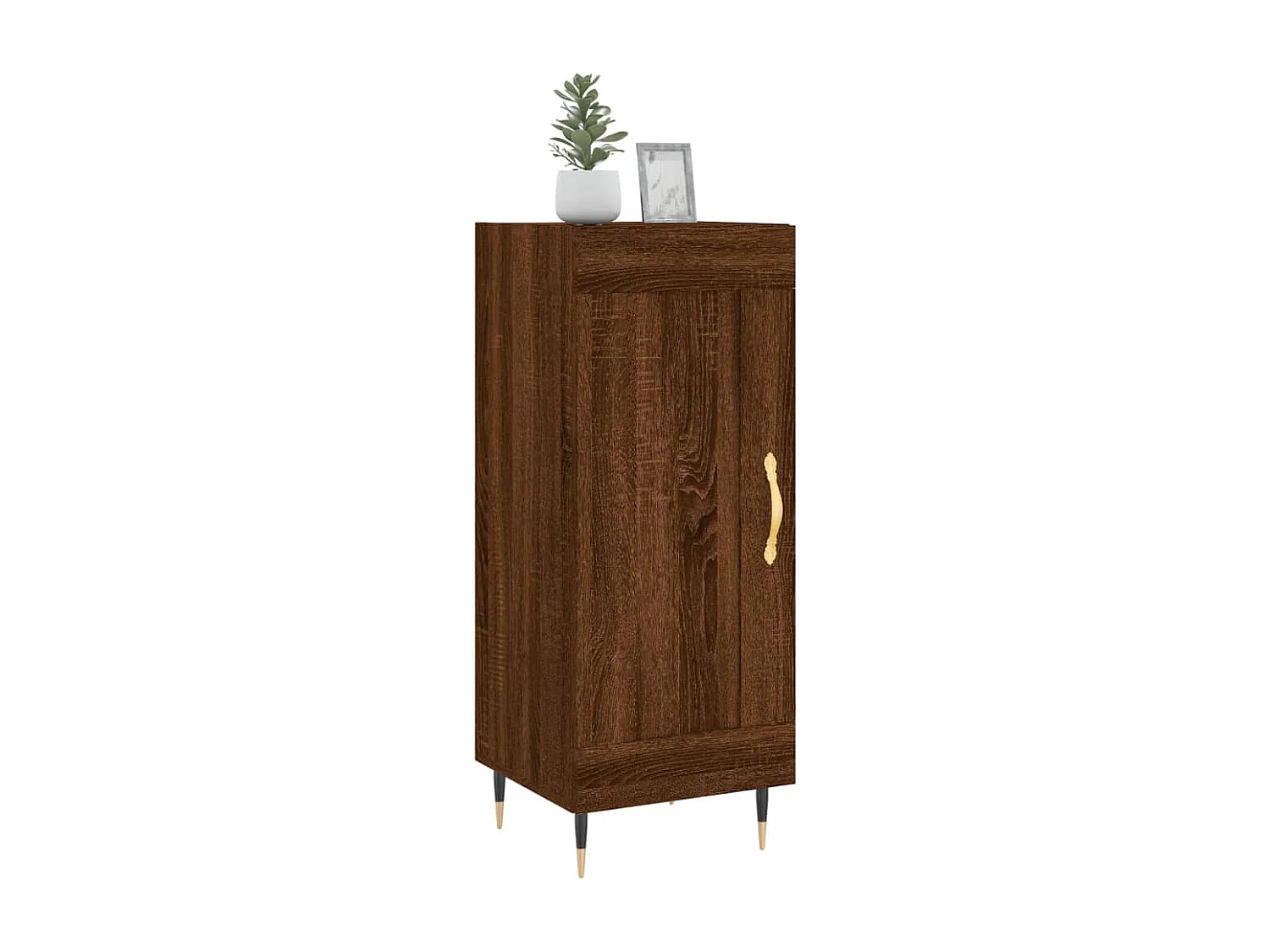 Buffet Chêne marron 34,5x34x90 cm Bois d'ingénierie