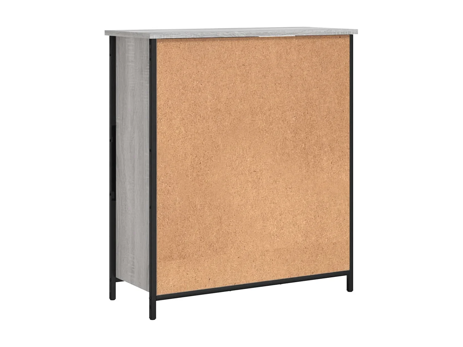 Aparador de madera de ingeniería gris Sonoma 70x30x80 cm