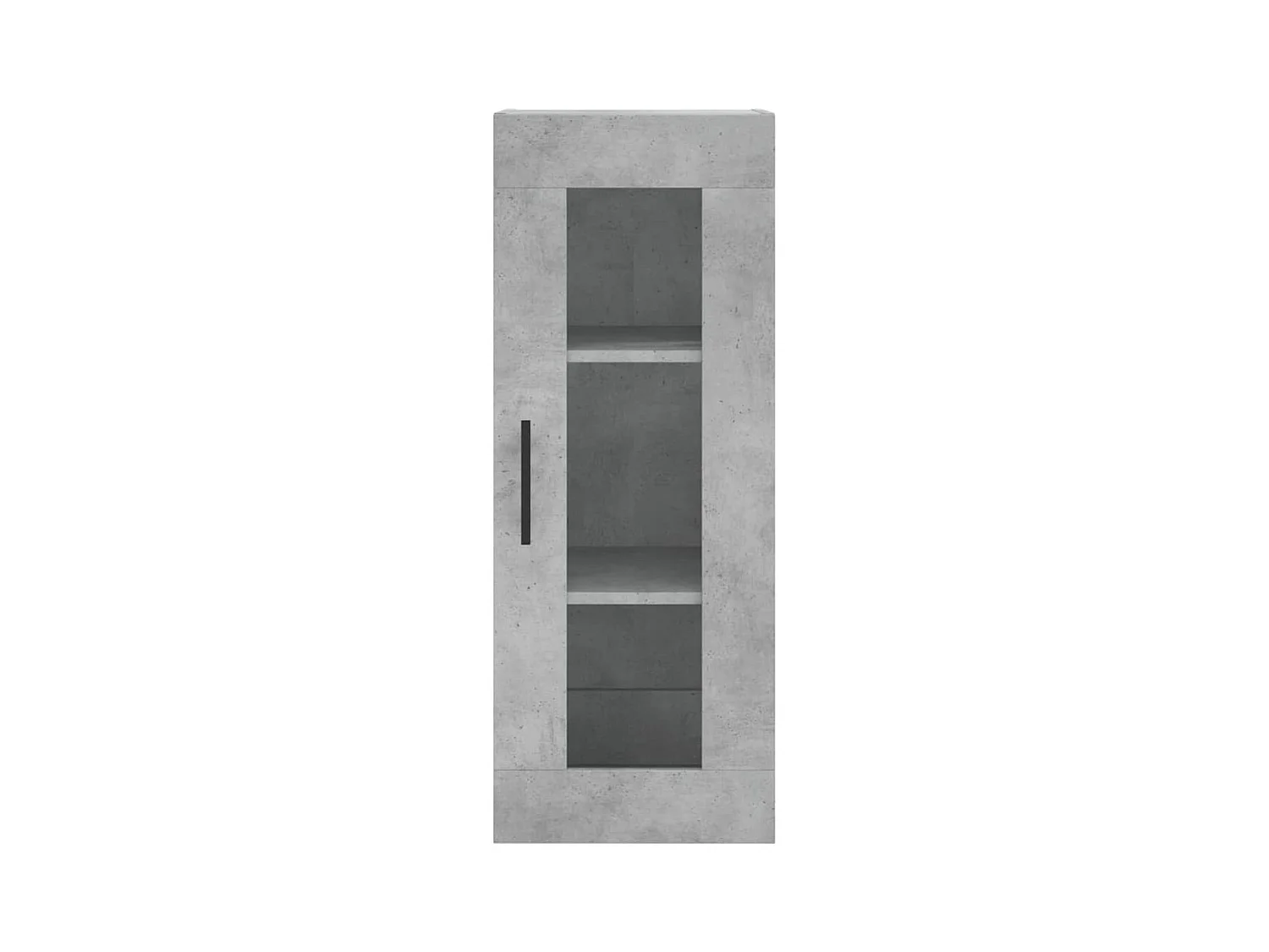 Aparador de madera contrachapada gris hormigón 34,5x34x180 cm