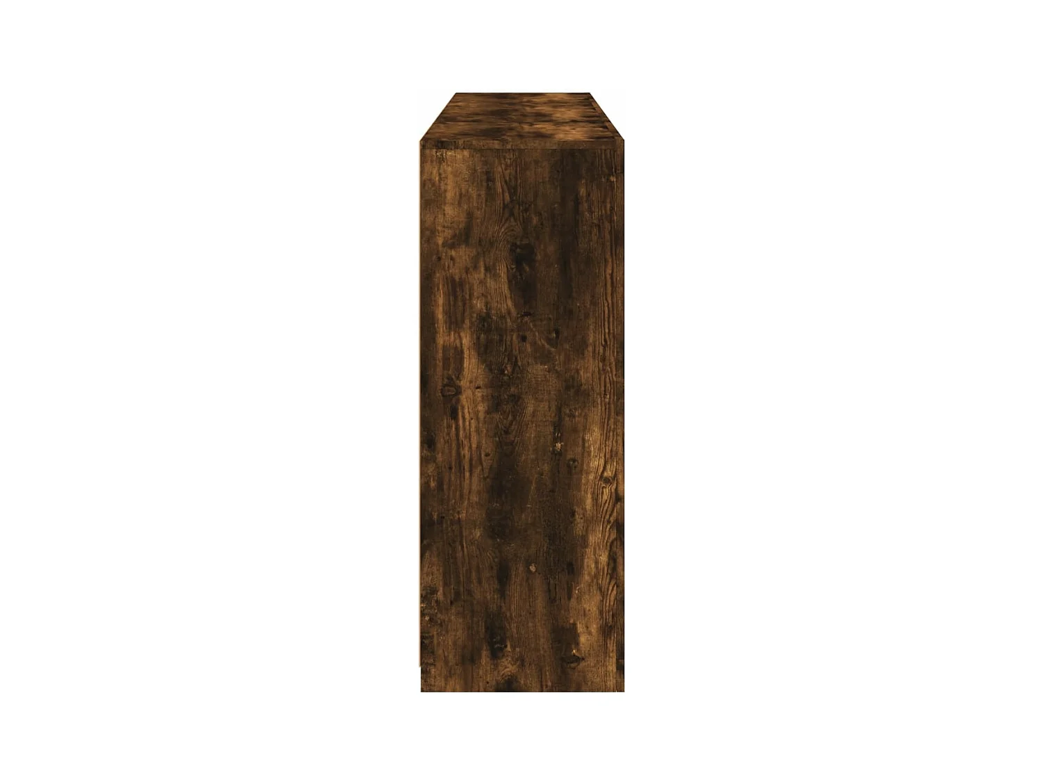 Aparador con luz LED 3 piezas madera de ingeniería roble ahumado