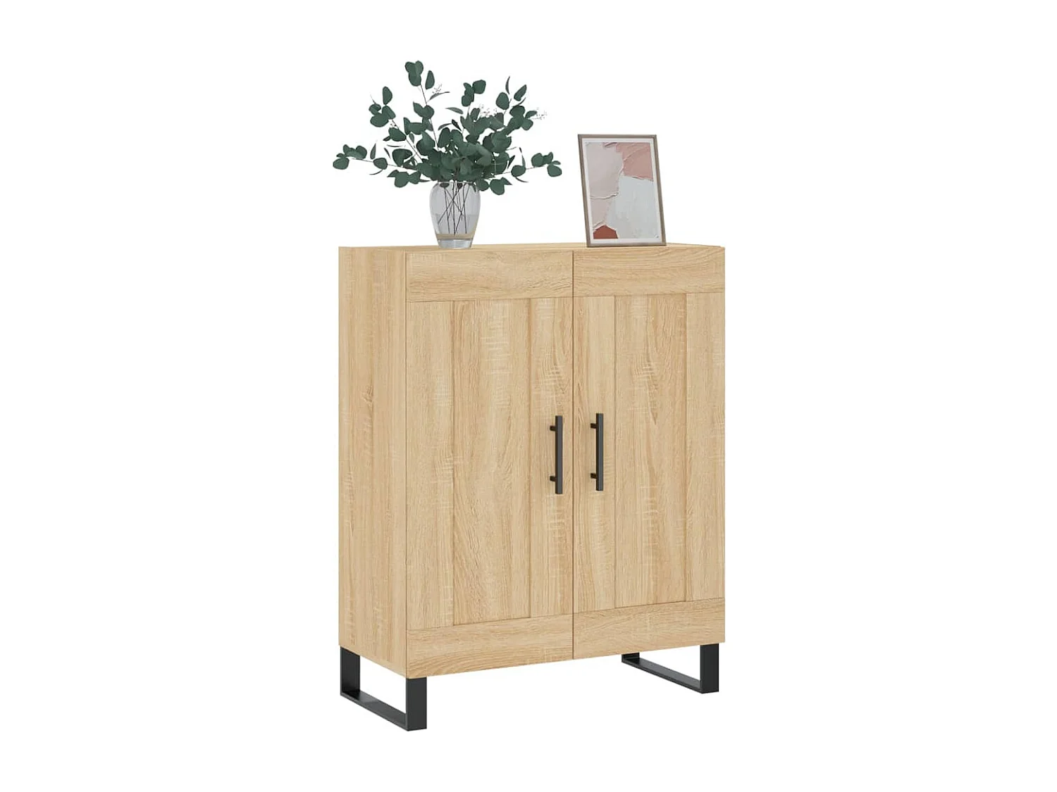 Buffet chêne sonoma 69,5x34x90 cm bois d'ingénierie
