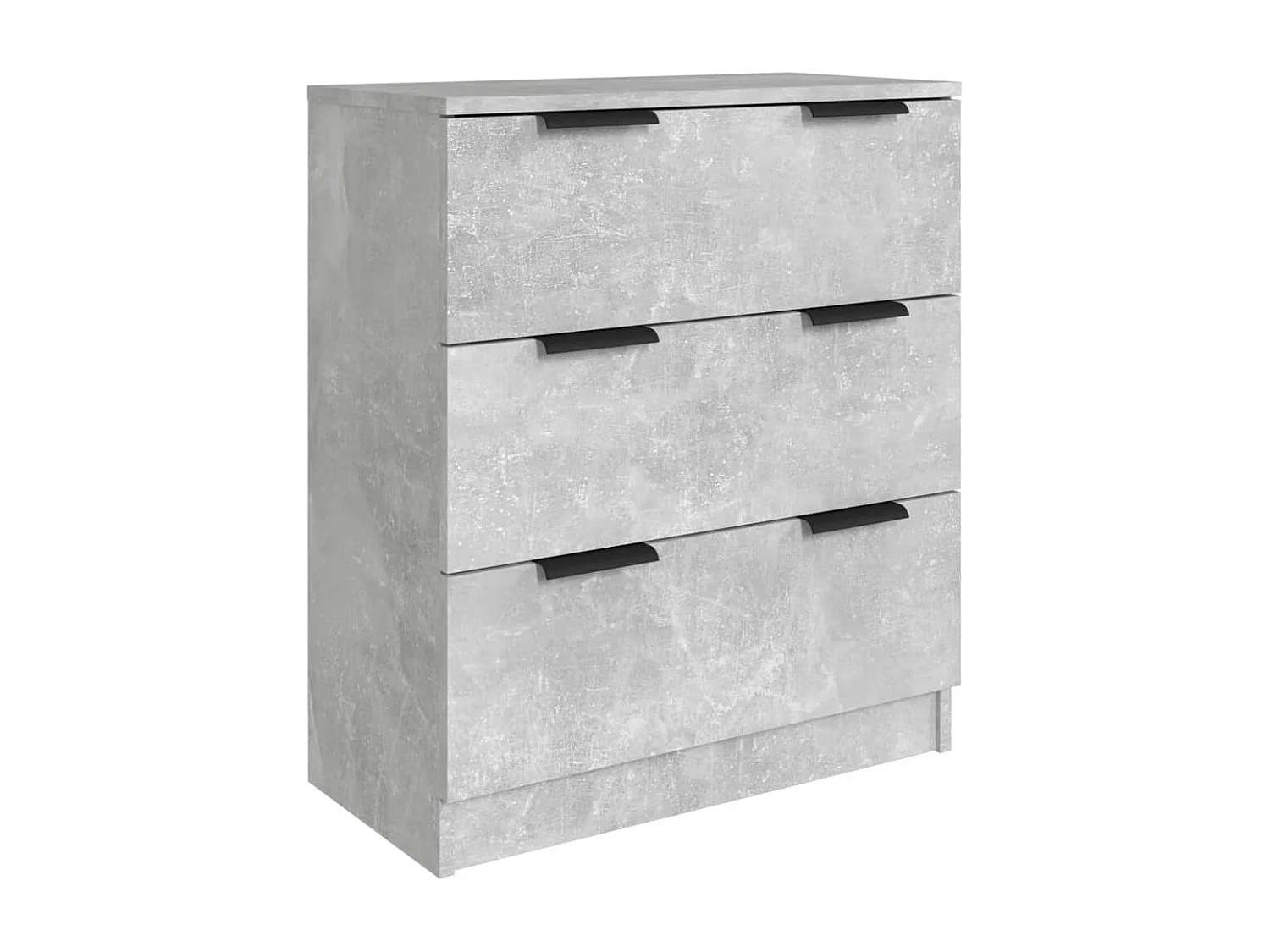 Buffets 3 pièces Gris béton Bois d'ingénierie