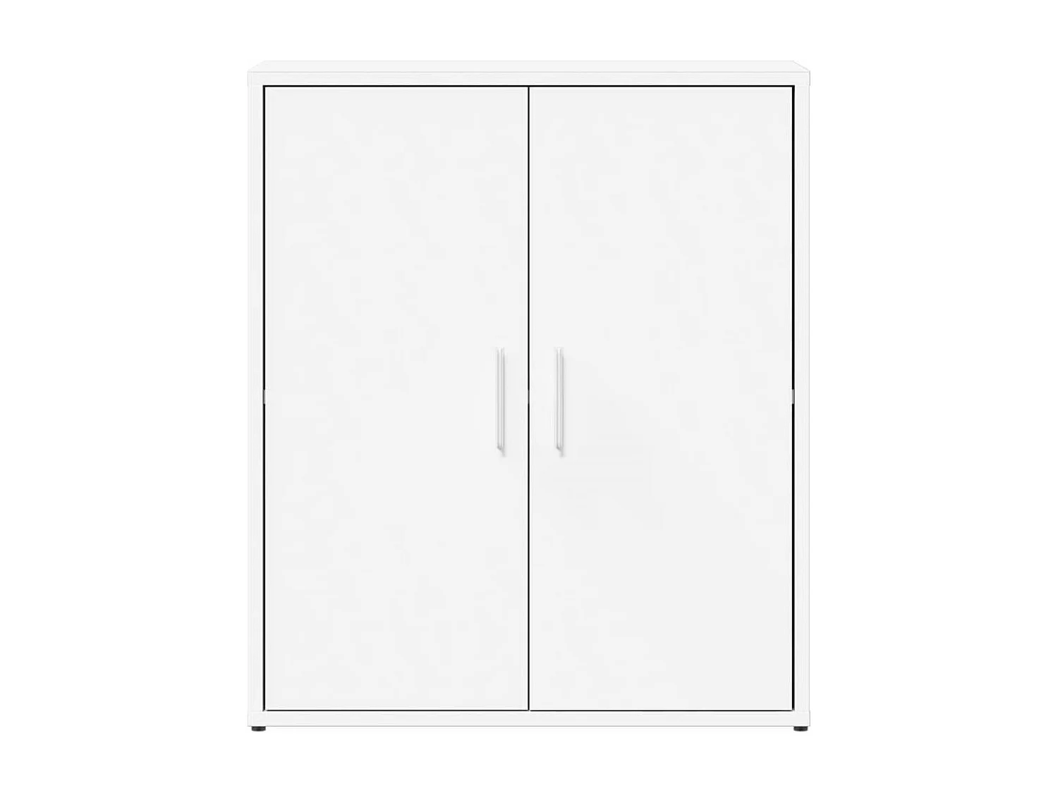 Buffet blanc 60x31x70 cm bois d'ingénierie