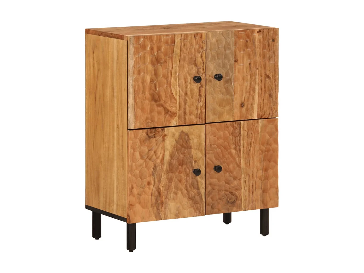 Armoire latérale 60x33x75 cm bois massif d'acacia