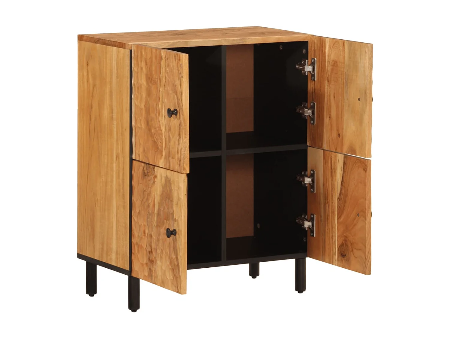 Armoire latérale 60x33x75 cm bois massif d'acacia