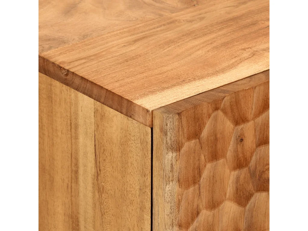 Armoire latérale 60x33x75 cm bois massif d'acacia