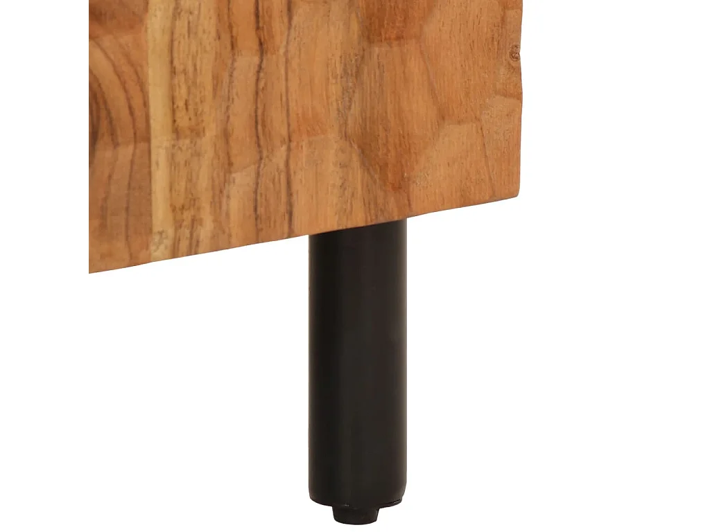 Armoire latérale 60x33x75 cm bois massif d'acacia