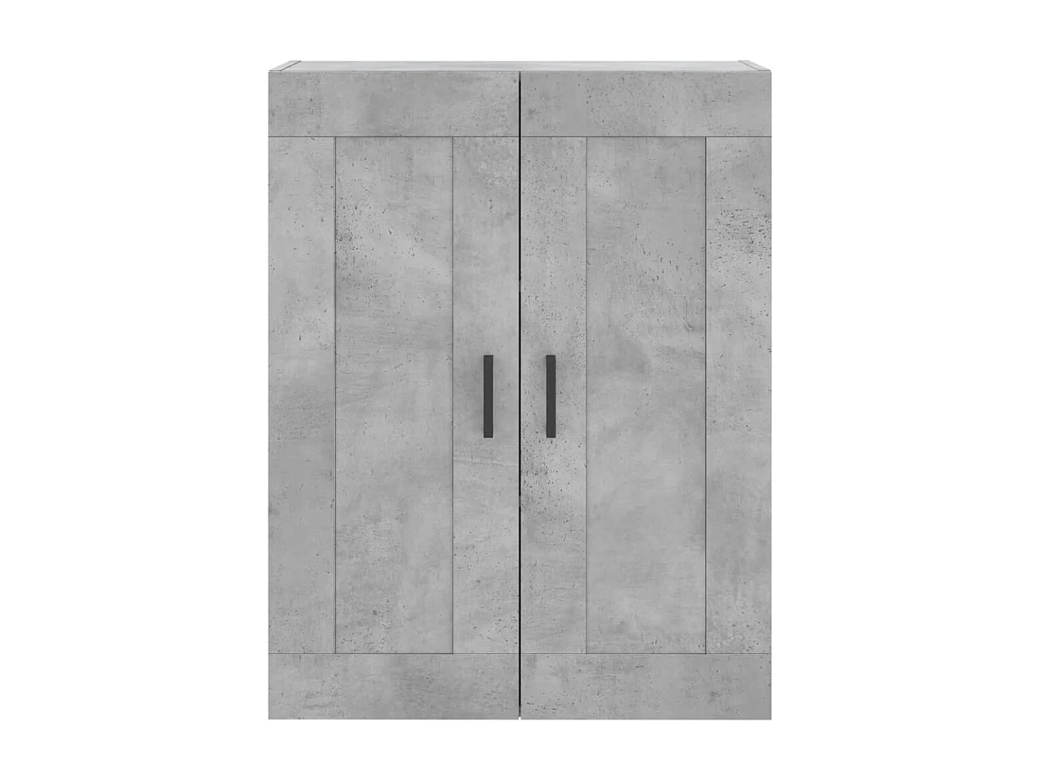 Hoge kast 69,5x34x180 cm bewerkt hout betongrijs