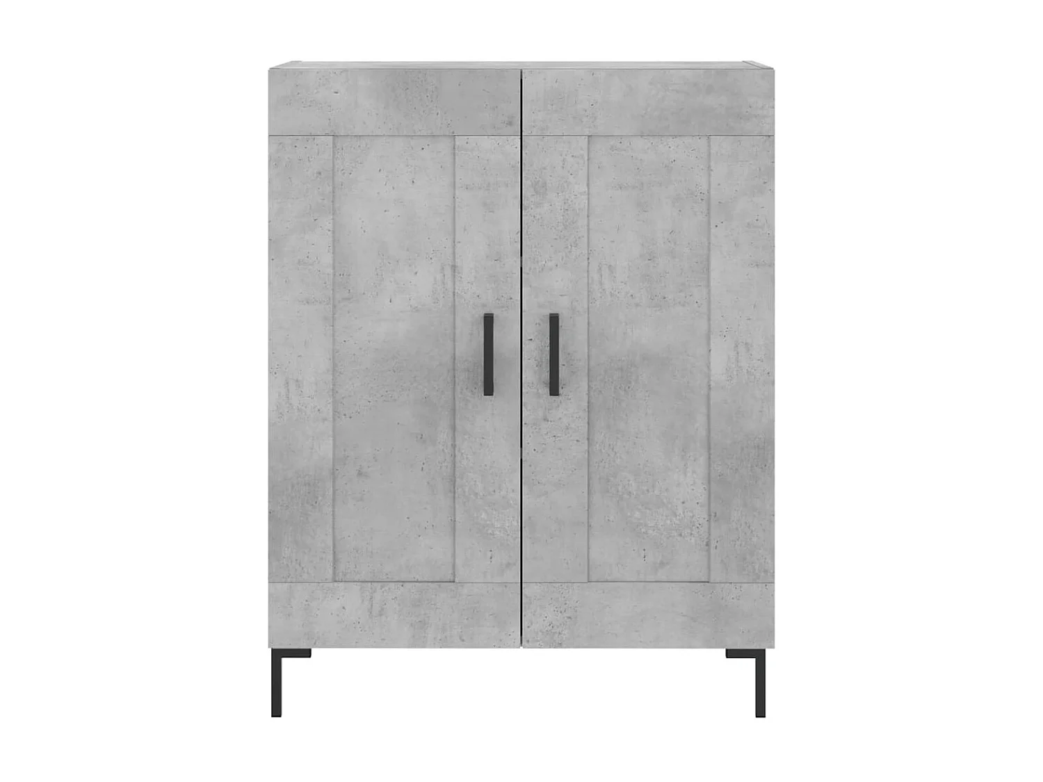 Hoge kast 69,5x34x180 cm bewerkt hout betongrijs