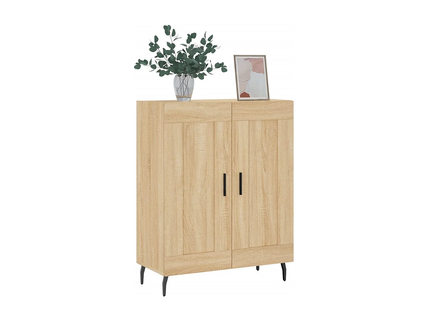Buffet chêne sonoma 69,5x34x90 cm bois d'ingénierie