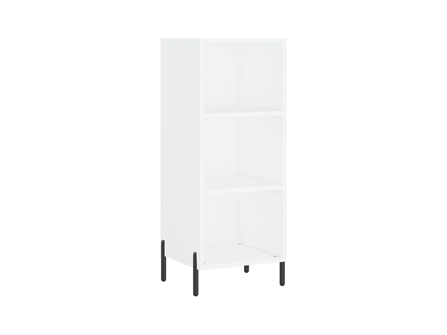 Buffet haut Blanc 34,5x34x180 cm Bois d'ingénierie