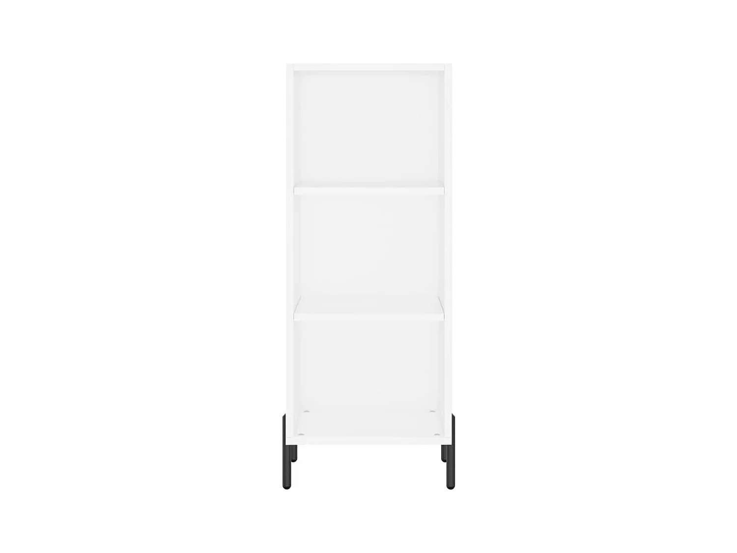 Buffet haut Blanc 34,5x34x180 cm Bois d'ingénierie