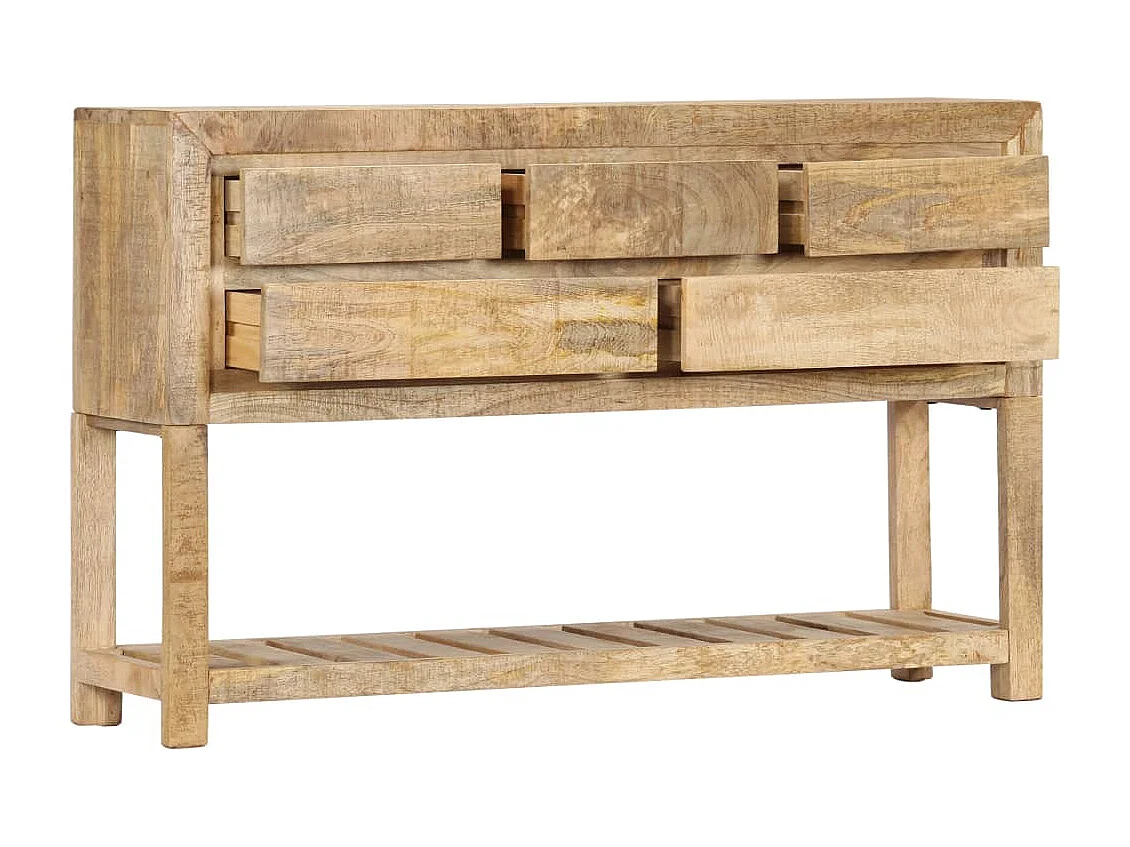 Buffet 120 x 30 x 75 cm Bois de manguier massif