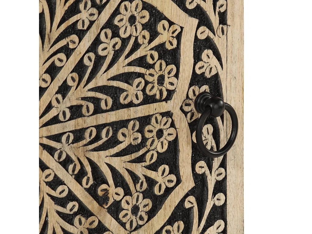 Armoire latérale 40x33x75 cm bois massif de manguier