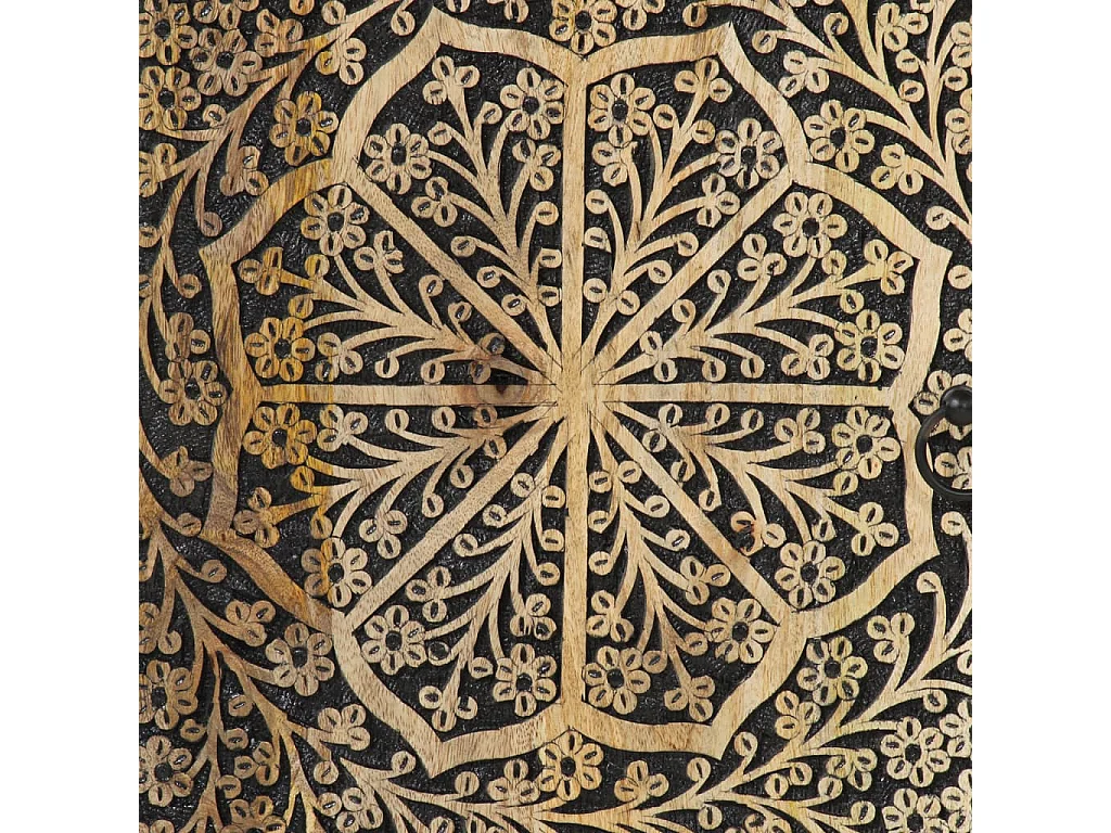 Armoire latérale 40x33x75 cm bois massif de manguier