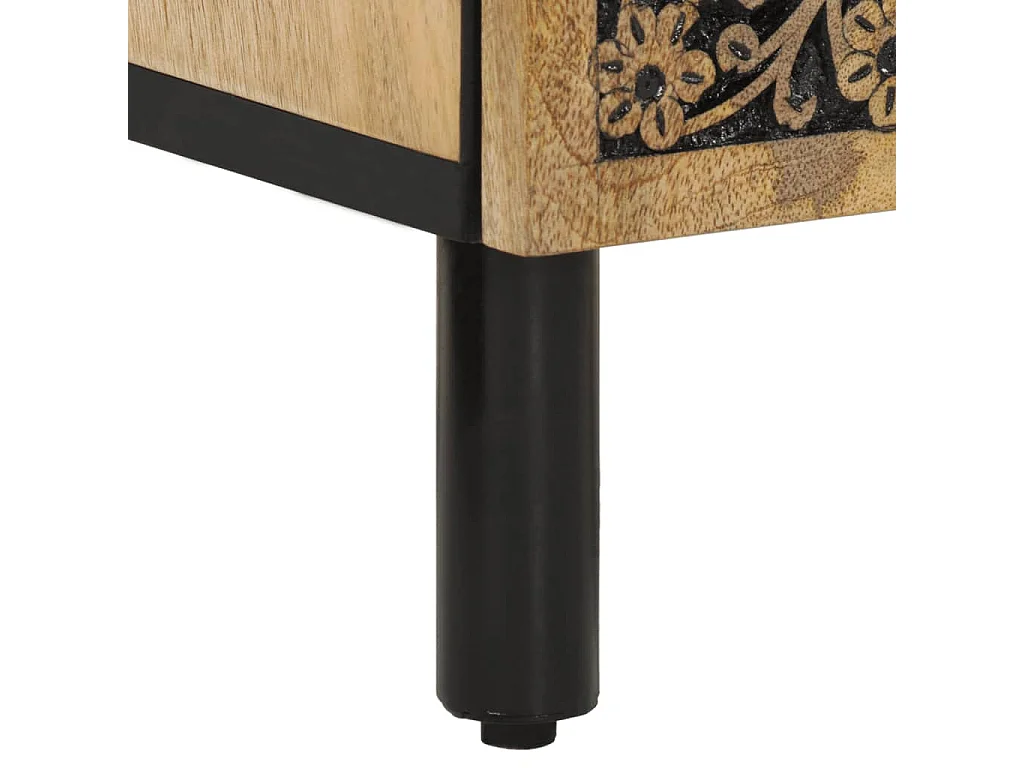 Armoire latérale 40x33x75 cm bois massif de manguier