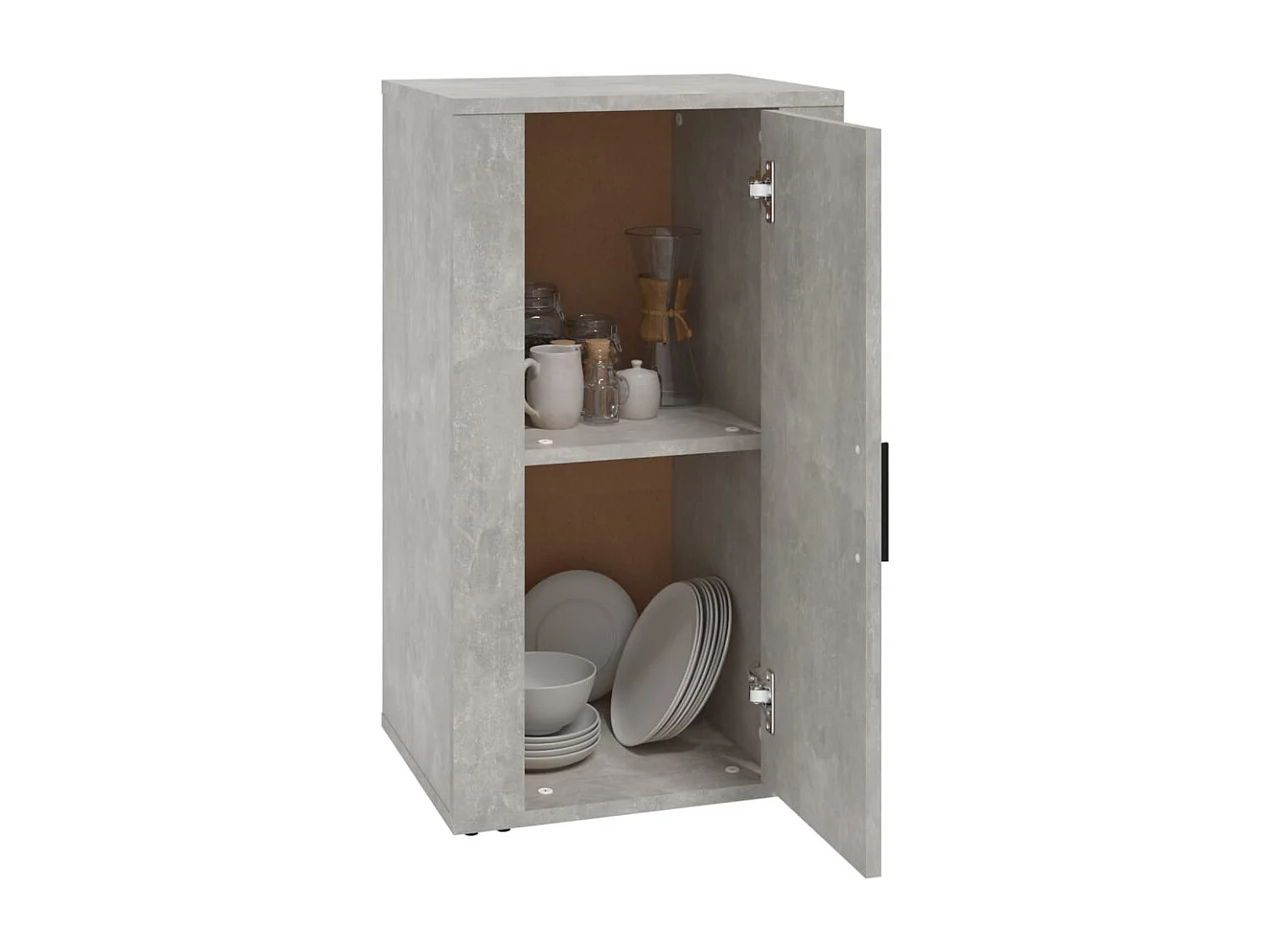 Buffet Gris béton 40x33x70 cm Bois d'ingénierie