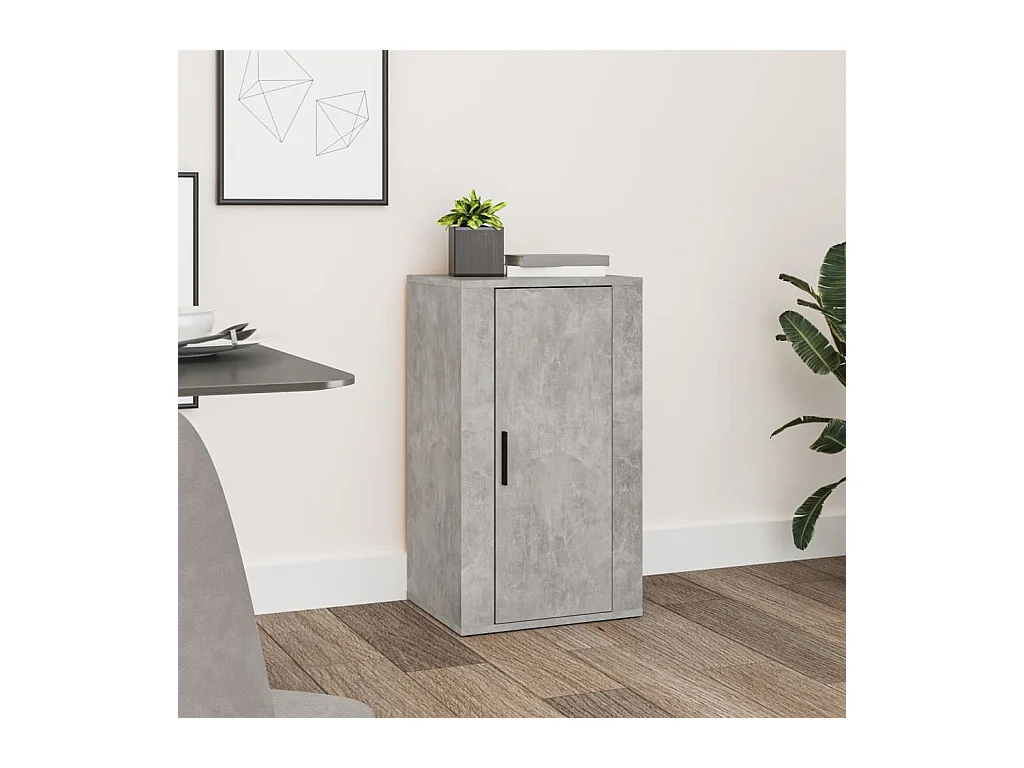 Buffet Gris béton 40x33x70 cm Bois d'ingénierie
