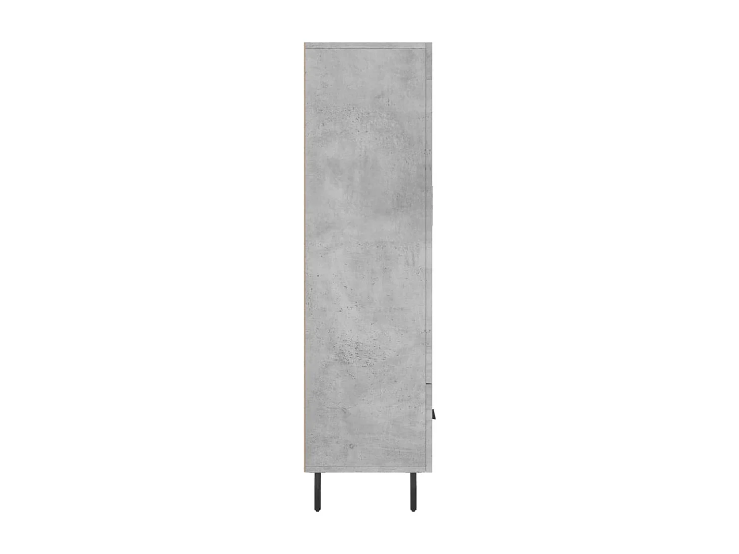 Buffet haut gris béton 69,5x31x115 cm bois d'ingénierie