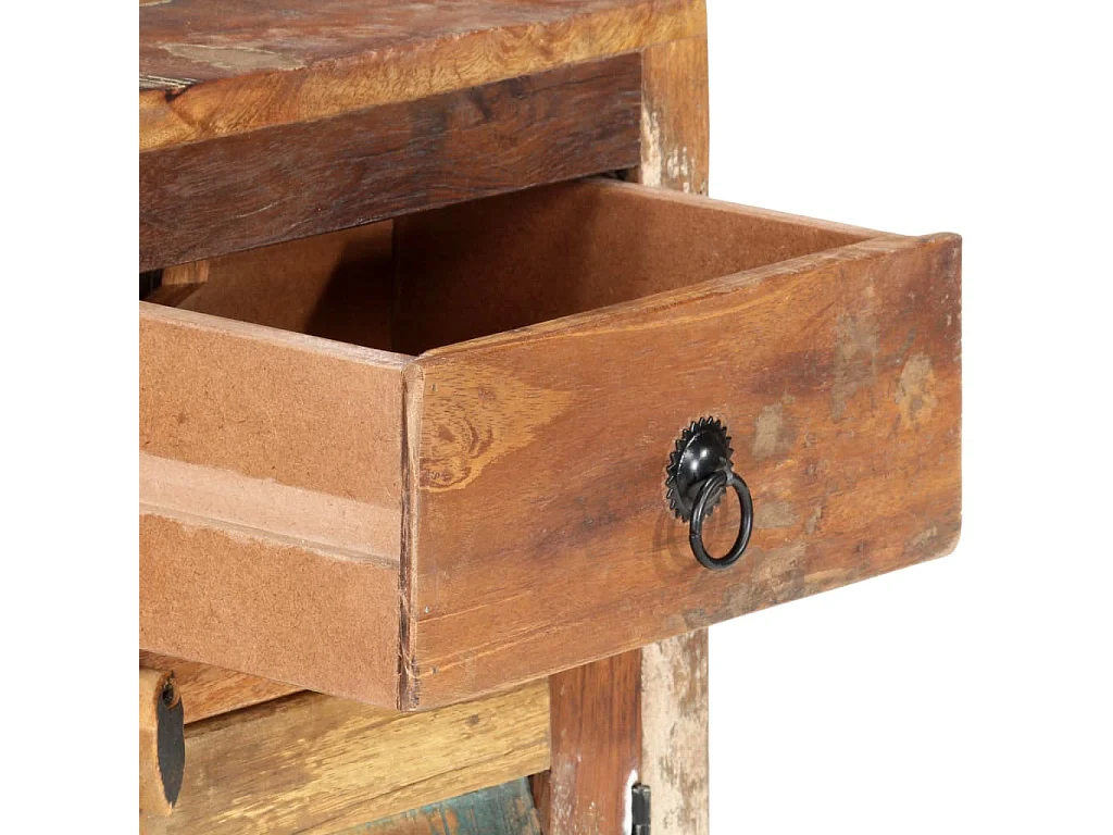 Aparador 70x30x68 cm madeira recuperada maciça