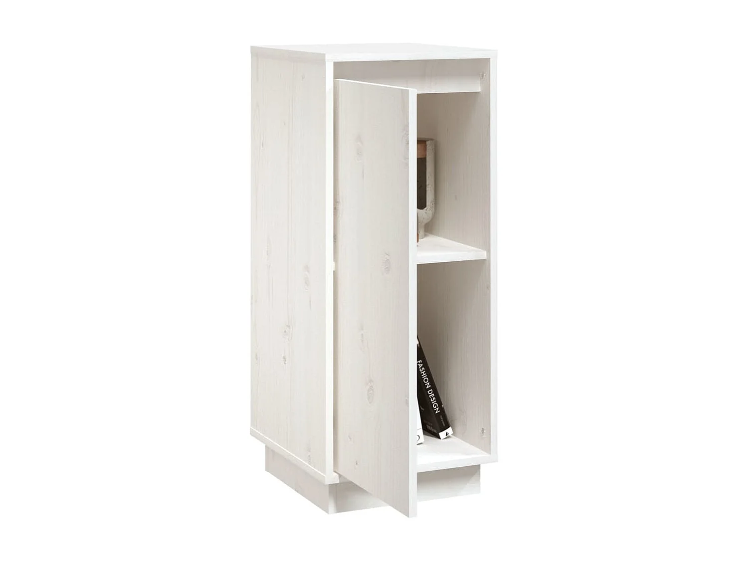 Buffets 2 pièces Blanc 31,5x34x75 cm Bois massif de pin