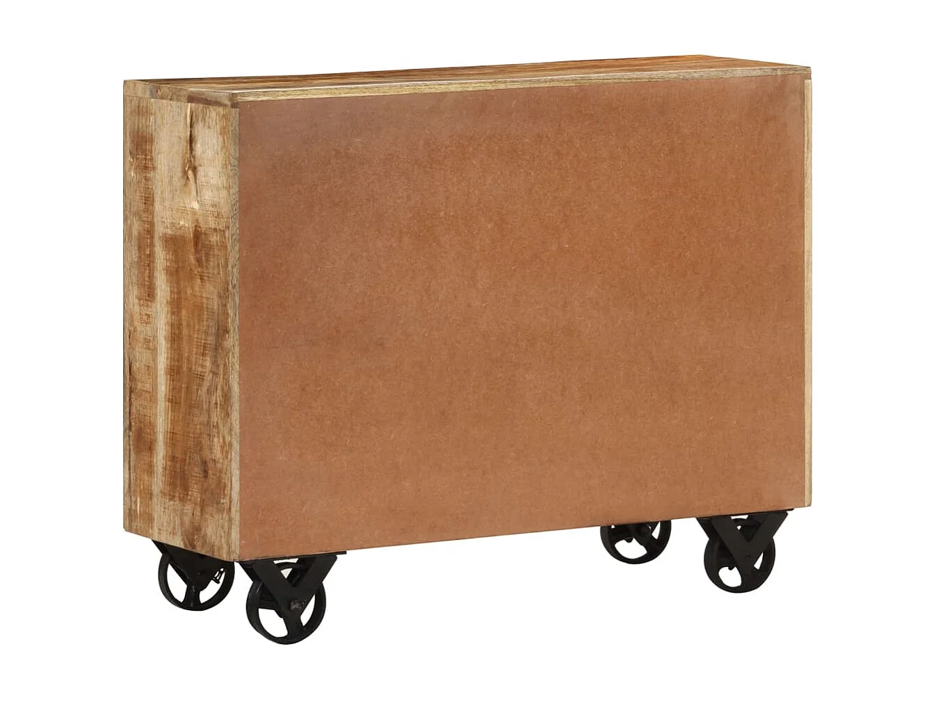 Buffet 80x30x65 cm bois de manguier brut massif