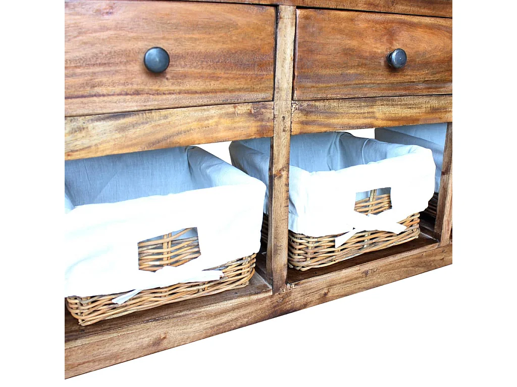 Buffet Bois de récupération massif 100 x 30 x 50 cm