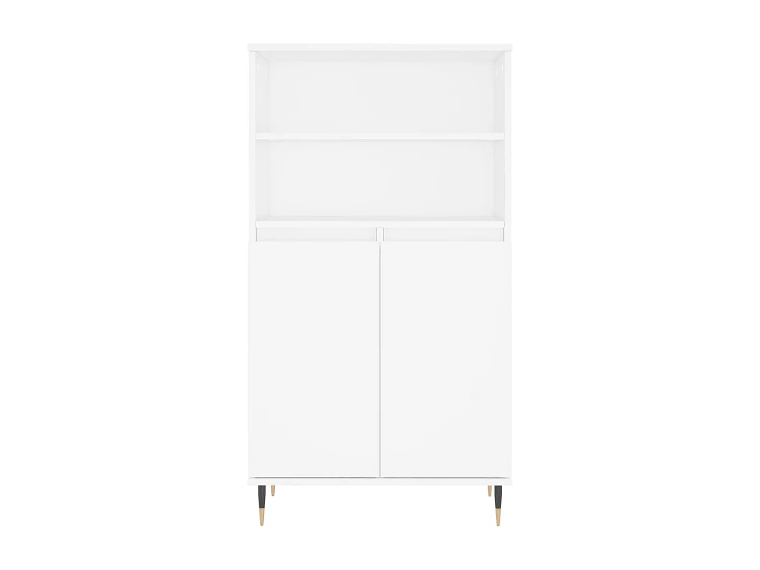 Buffet haut Blanc 60x36x110 cm Bois d'ingénierie