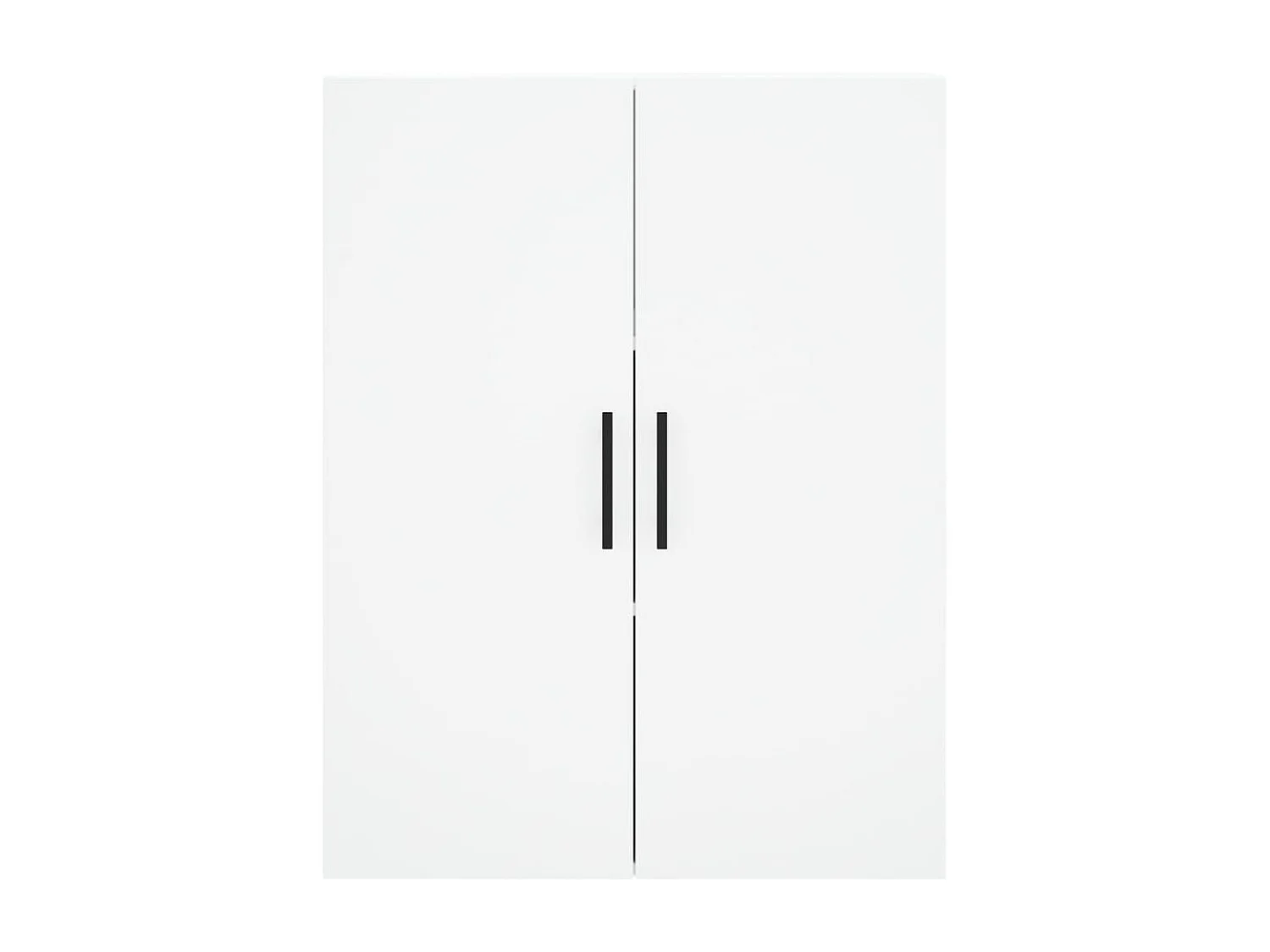 Hoge kastukken69,5x34x180 cm bewerkt hout wit