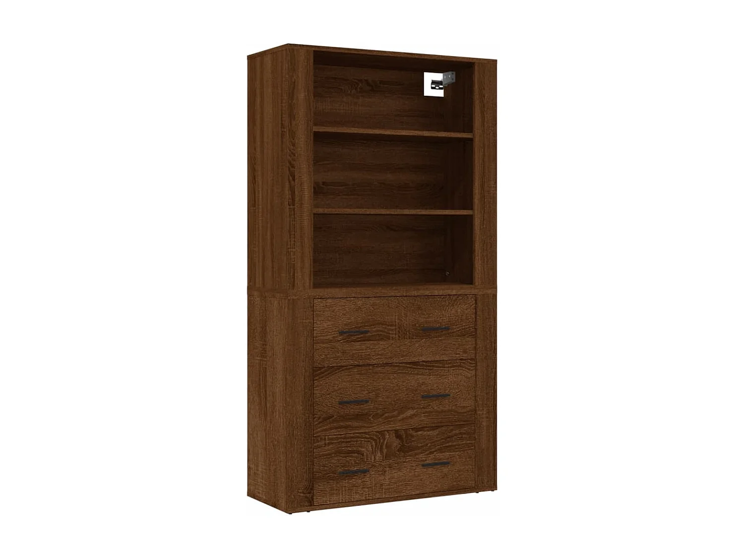 Buffet haut Chêne marron Bois d'ingénierie