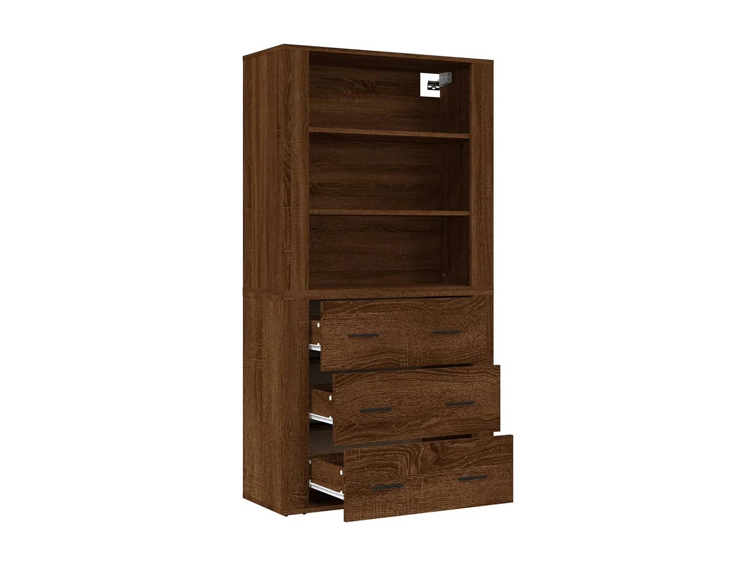 Buffet haut Chêne marron Bois d'ingénierie