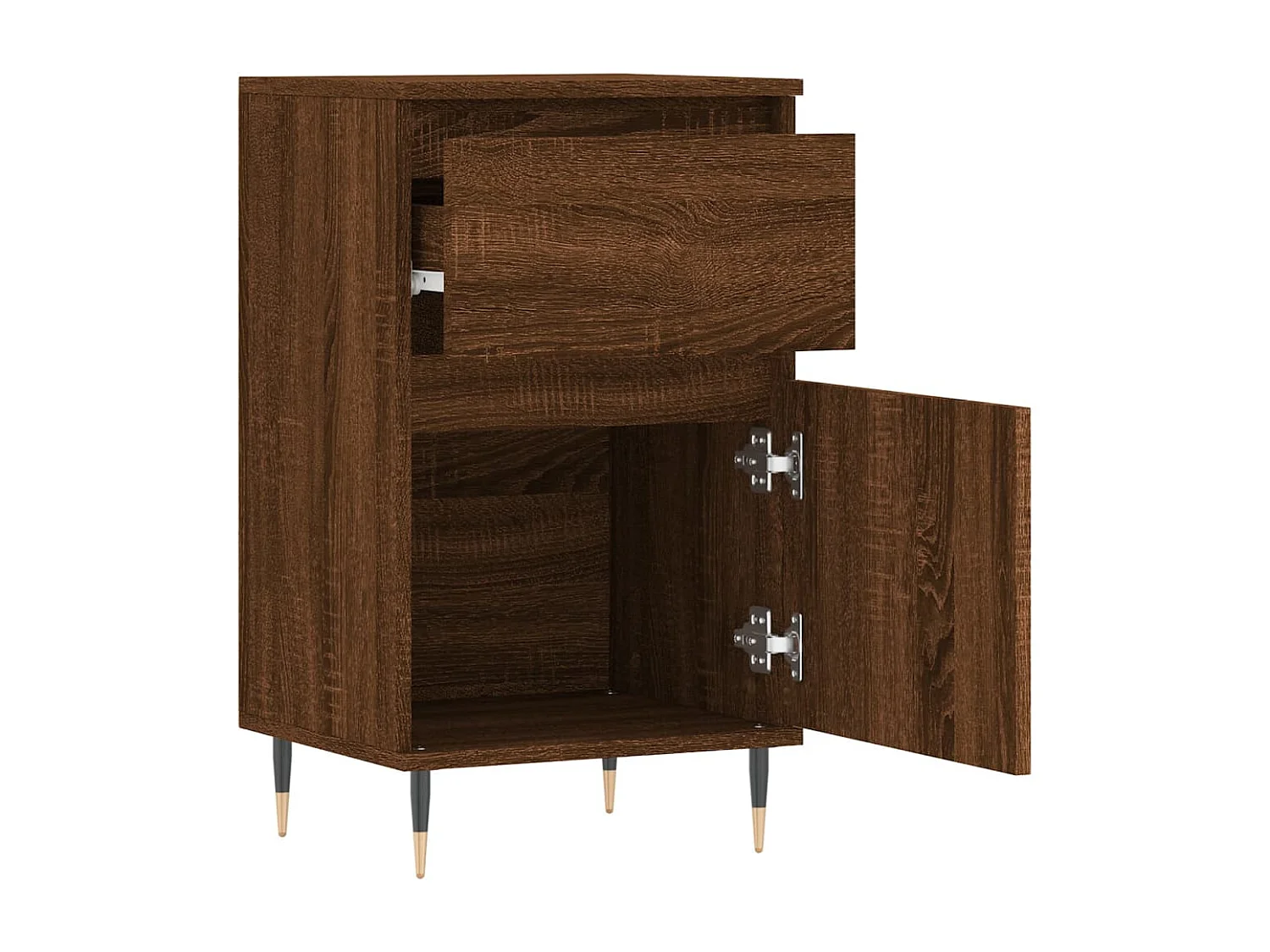 Buffets 2 pièces chêne marron 40x35x70 cm bois d'ingénierie