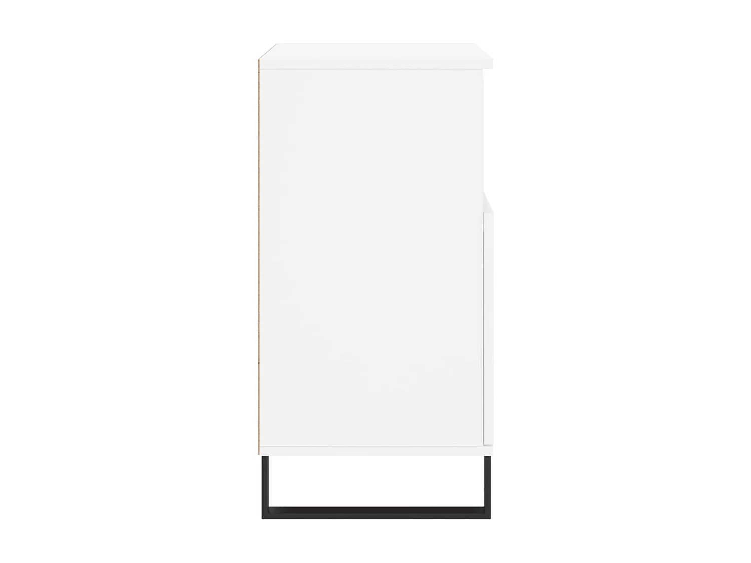 Buffets 2 pièces blanc bois d'ingénierie