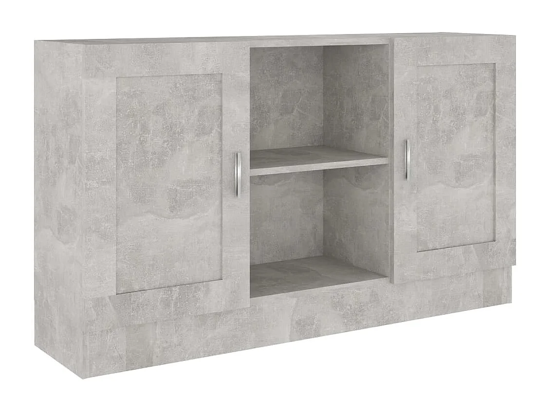 Buffet Gris béton 120x30,5x70 cm Aggloméré