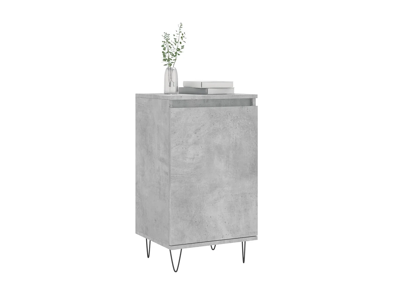 Buffets 2 pièces gris béton 40x35x70 cm bois d'ingénierie