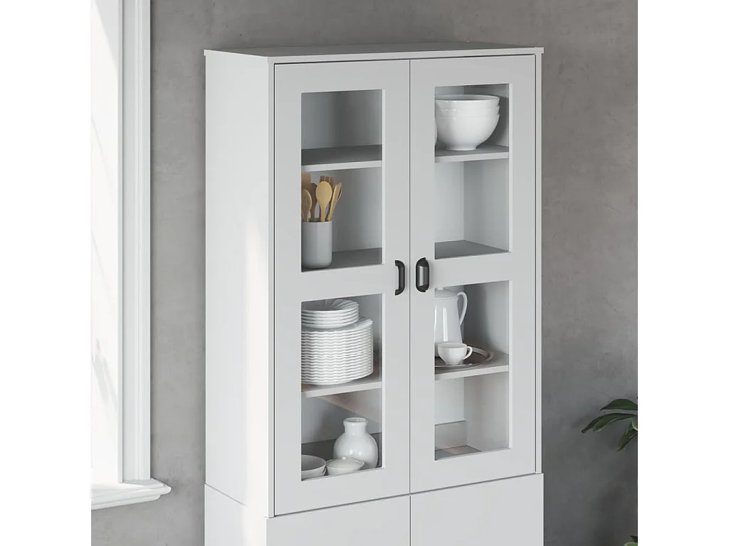 Dessus pour buffet VIKEN blanc bois de pin solide
