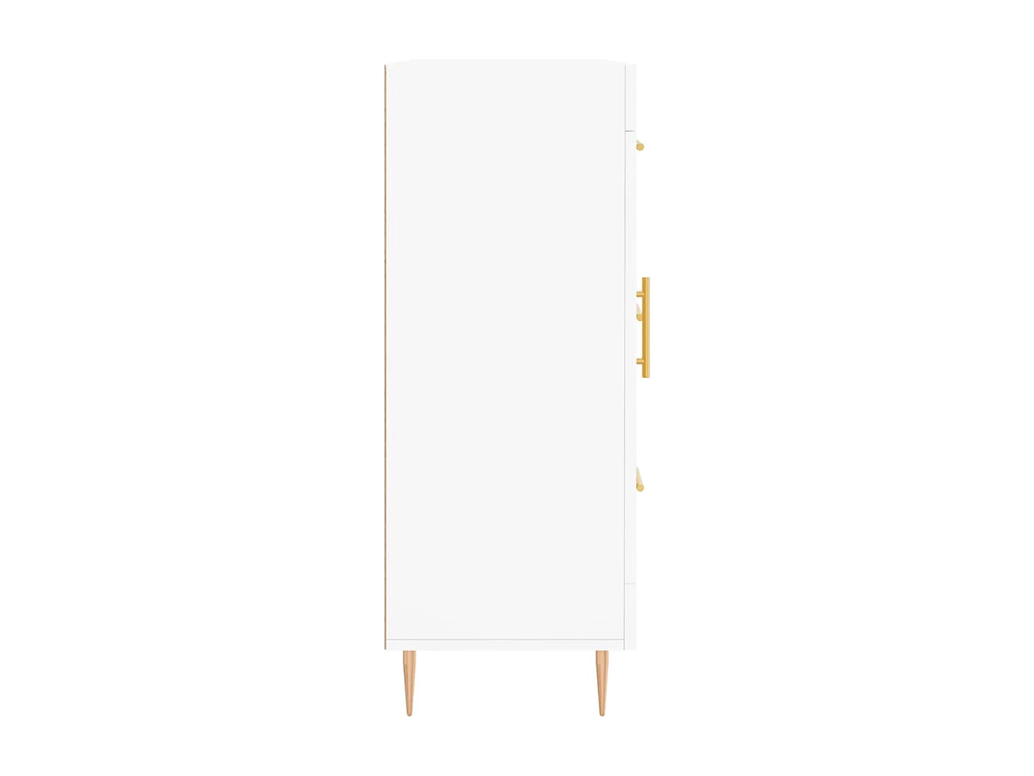 Buffet blanc 69,5x34x90 cm bois d'ingénierie