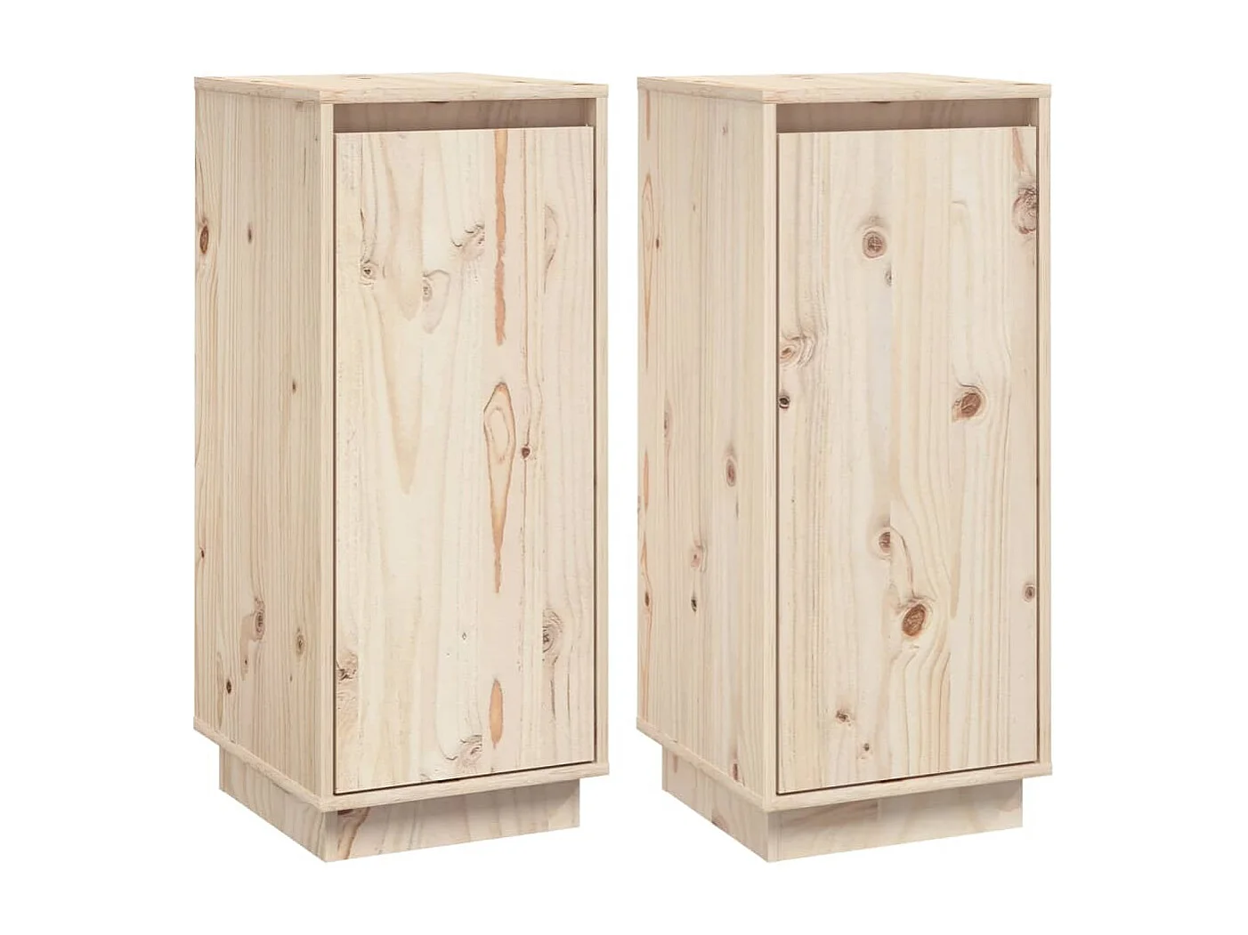 Buffets 2 pièces 31,5x34x75 cm Bois massif de pin