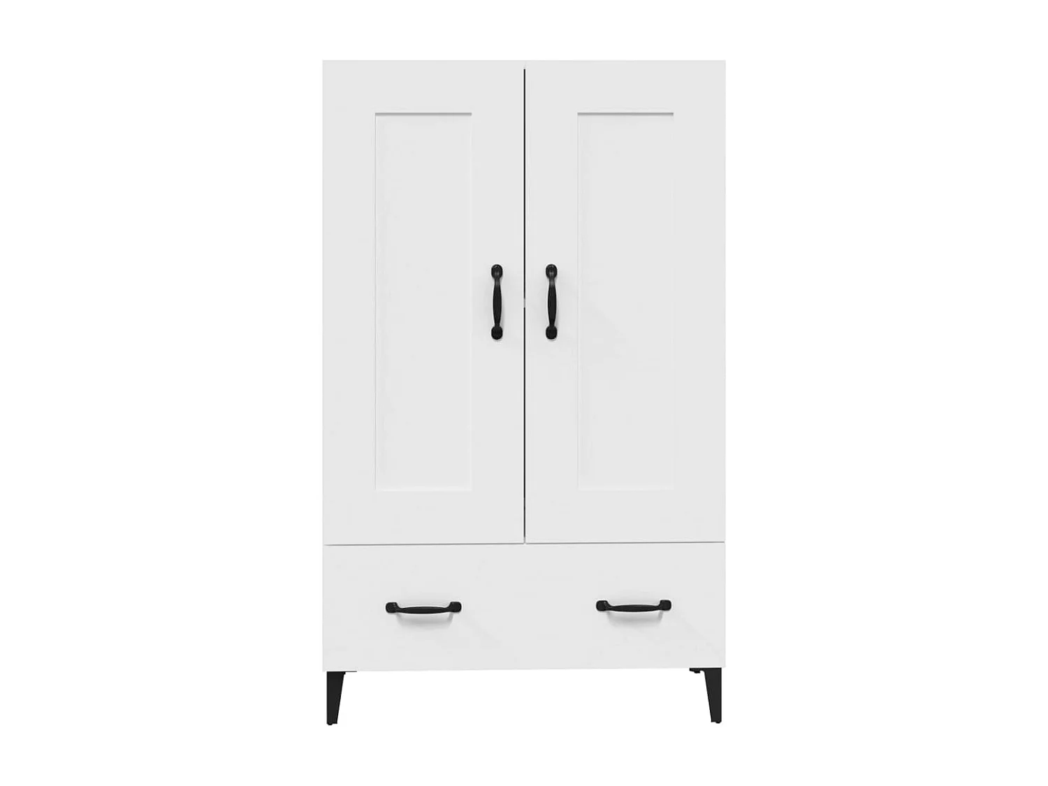 Buffet haut Blanc 70x31x115 cm Bois d'ingénierie