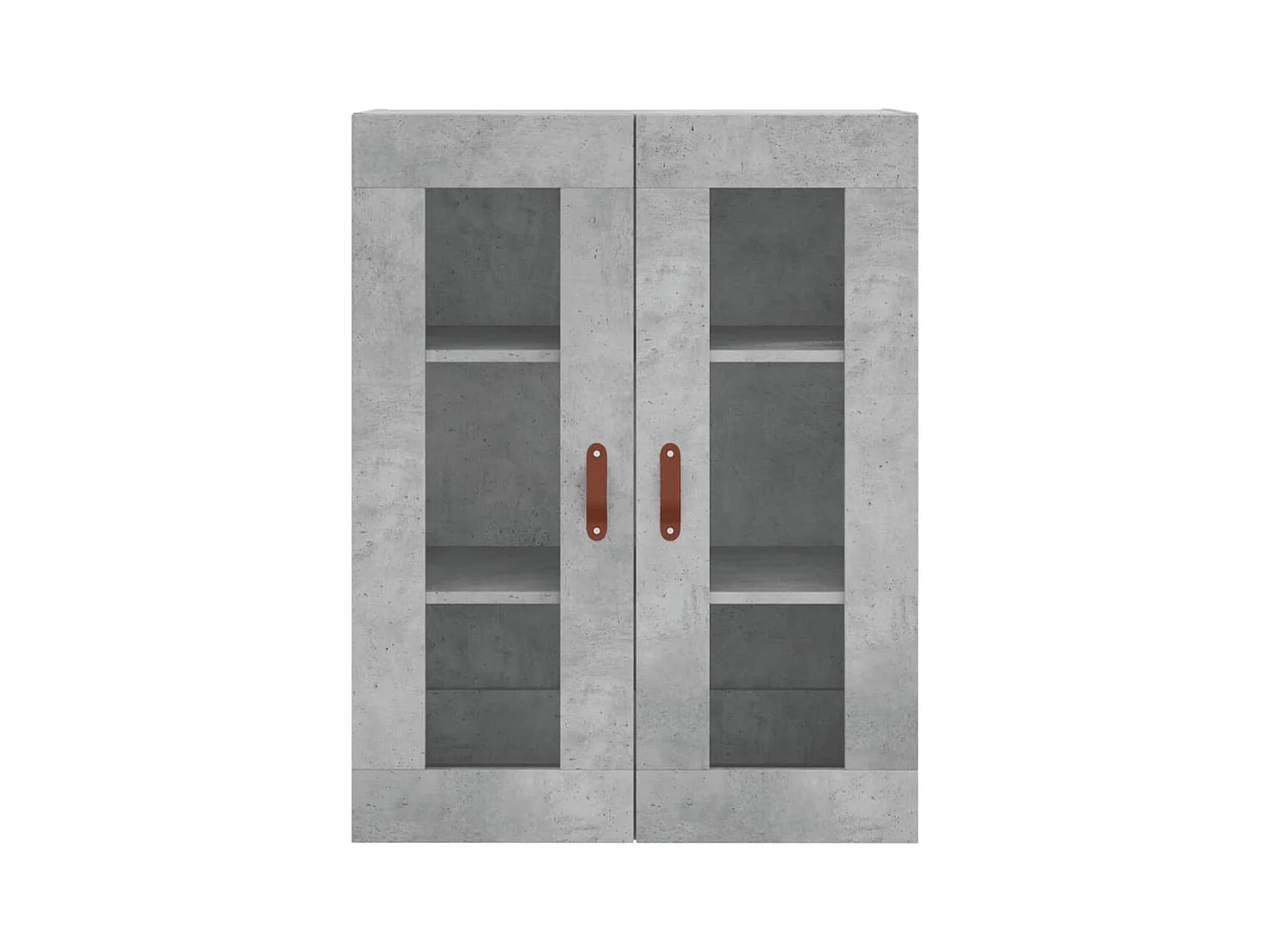Buffet haut Gris béton 69,5x34x180 cm Bois d'ingénierie