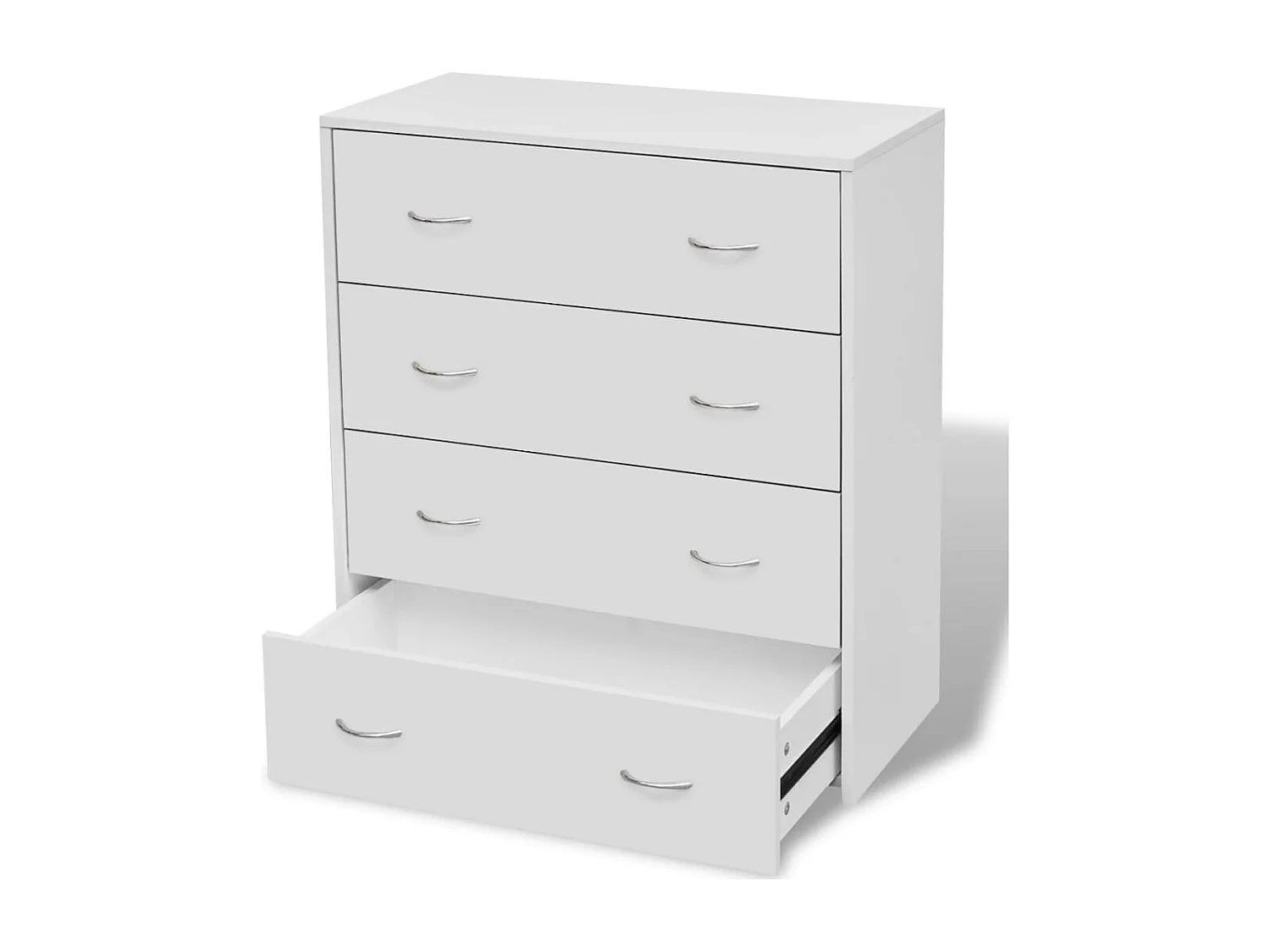 Aparador com 4 gavetas 60 x 30,5 x 71 cm branco