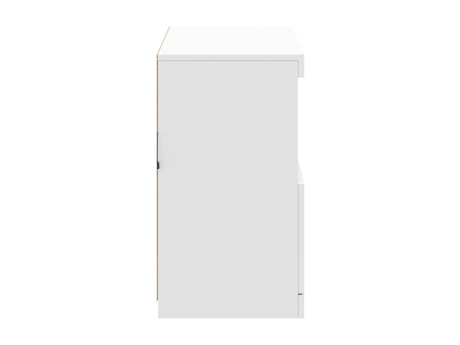 Aparador com luzes LED 81x37x67 cm branco