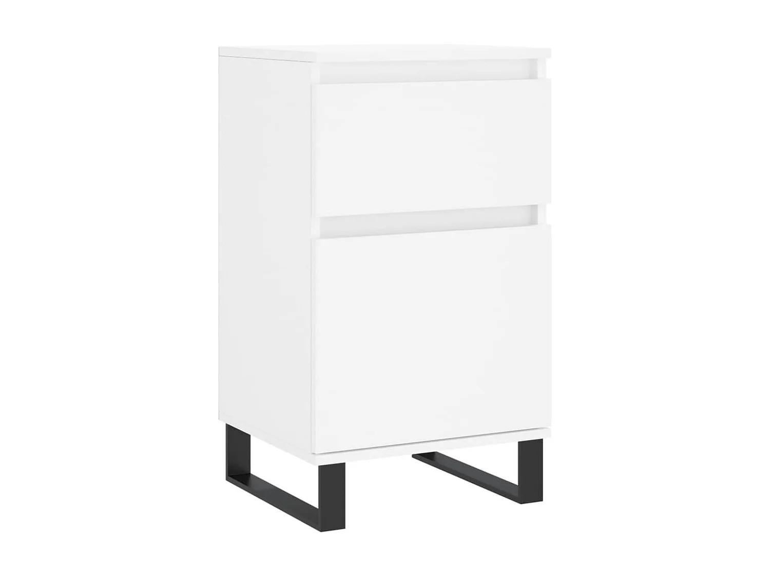 Buffets 2 pièces blanc 40x35x70 cm bois d’ingénierie