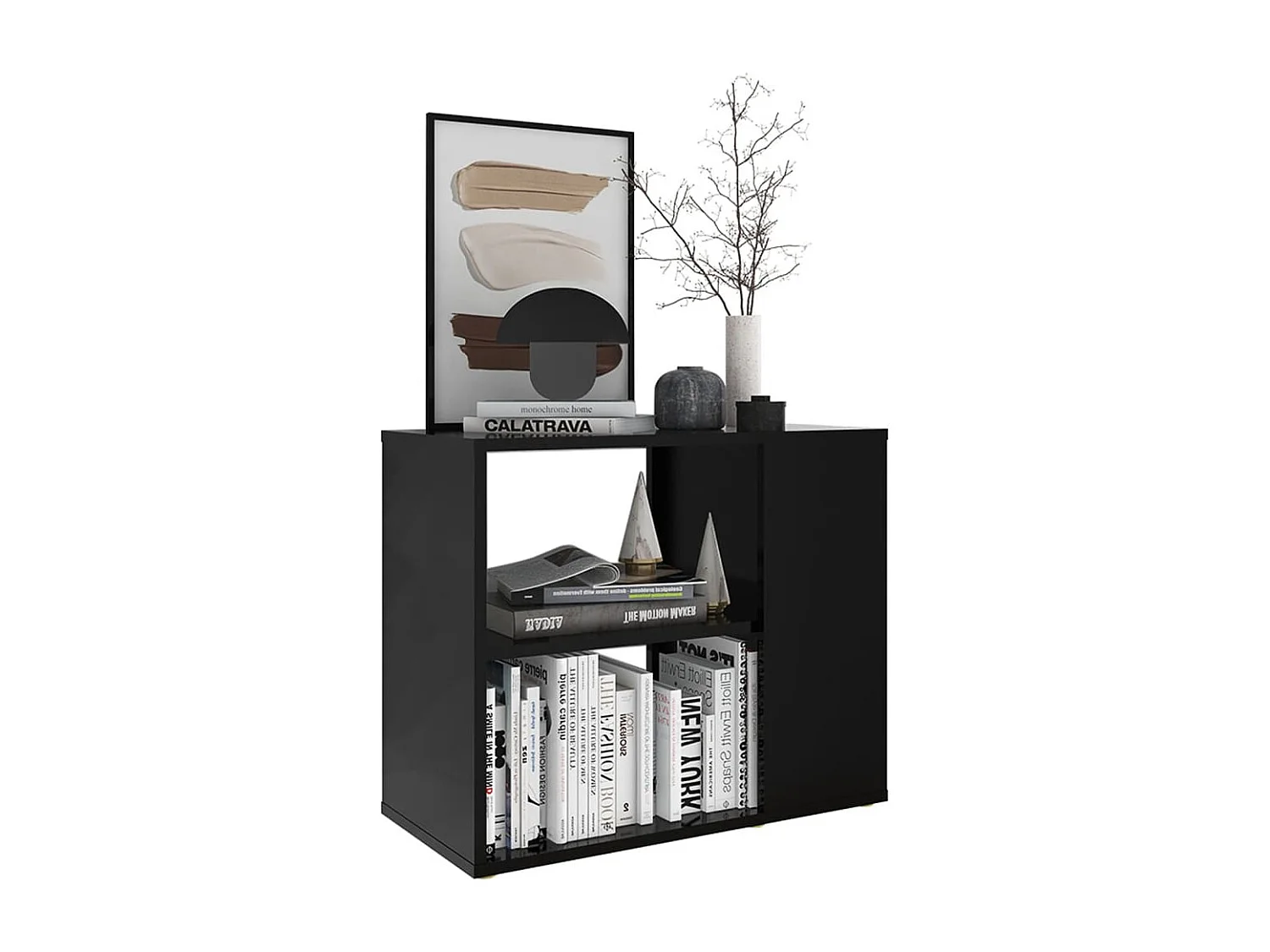 Armoire latérale Noir 60x30x50 cm Aggloméré