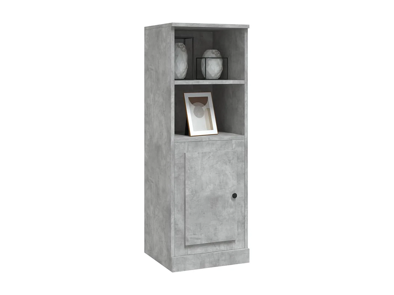 Buffet haut gris béton 36x35,5x103,5 cm bois d'ingénierie