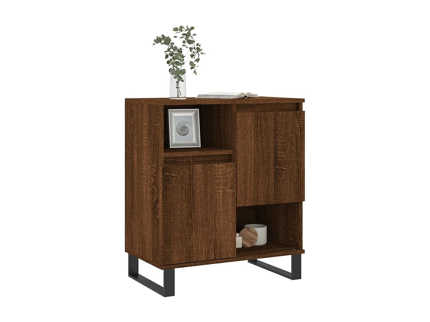 Buffet Chêne marron 60x35x70 cm Bois d'ingénierie
