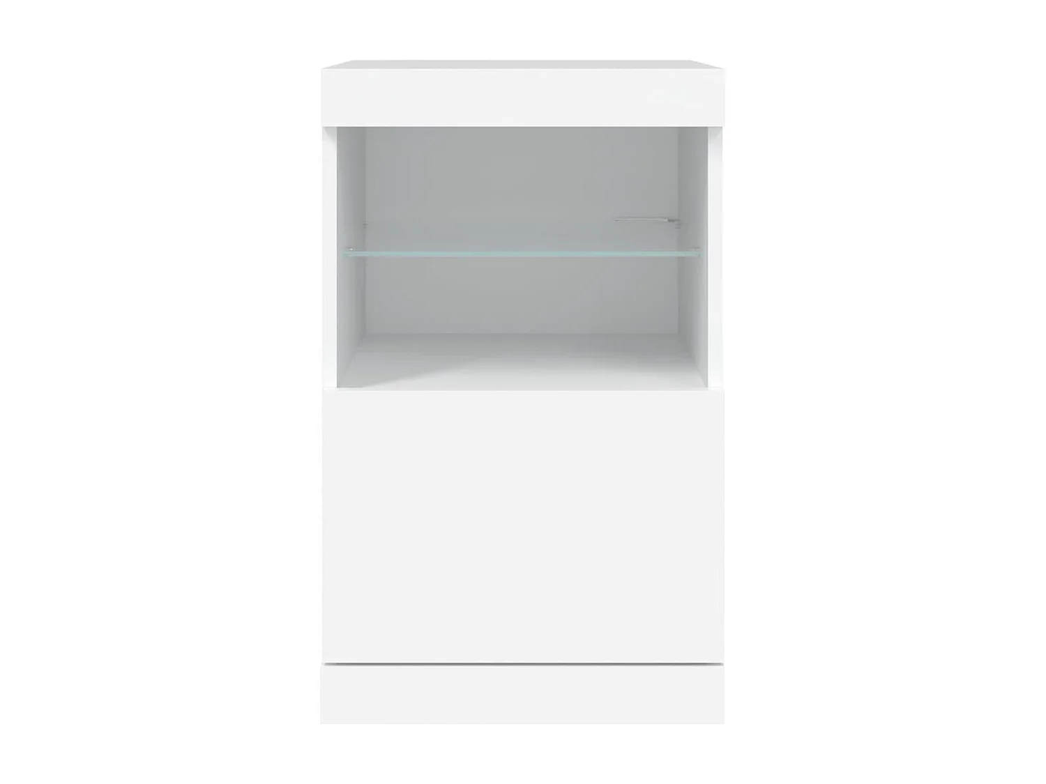 Aparador com luzes LED 41x37x67 cm branco